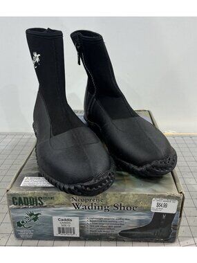 Caddis Men's 3.5mm Thick Neoprene Thick Ripple Sole Wading Boot Black Sz. 12
